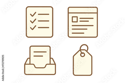 Digital checklist, note-taking, document organization, and label tagging for efficient task management