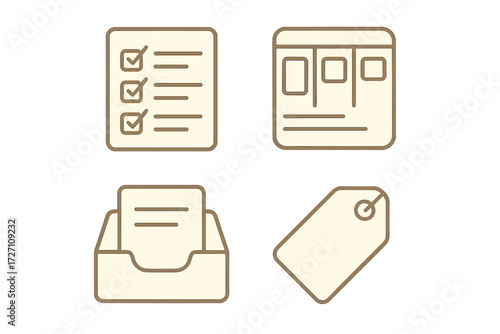 Checklist, notes, and organizational tools in a clean layout for effective task management