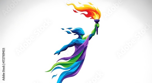 Abstract Torch Figure.