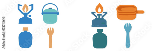 Cooking tools and utensils laid out to show essential equipment for kitchen activities and food preparation tasks