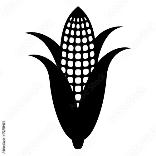 vector illustration of a corn