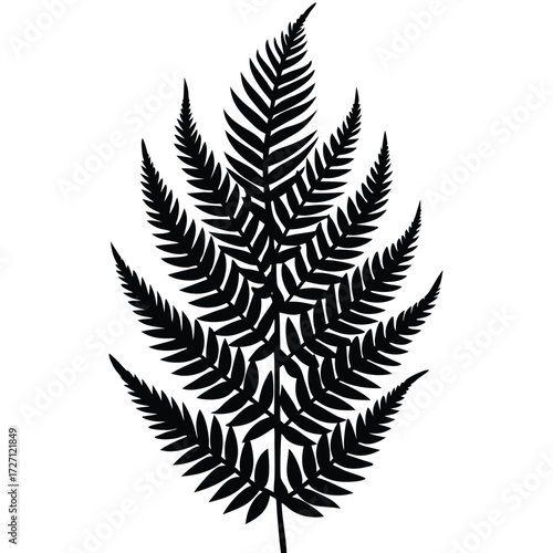 Tropical Plants Illuminated with Green and Blue Fluorescent Light. Rainforest Environment with Diamond shaped Neon Frame.
