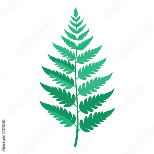 Tropical Plants Illuminated with Green and Blue Fluorescent Light. Rainforest Environment with Diamond shaped Neon Frame.
