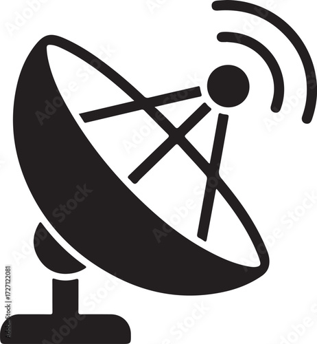 Satellite dish broadcasting signals antenna communication