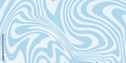 Abstract background seamless pattern with colorful waves. Trendy vector illustration in retro psychedelic stylePrint