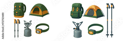 Essential camping gear collection for outdoor adventures during summer trips