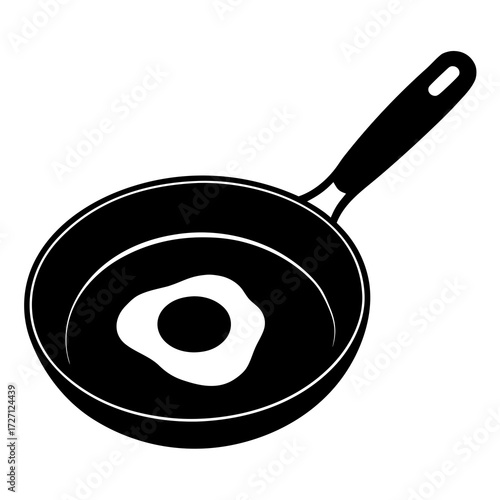 frying pan vector illustration
