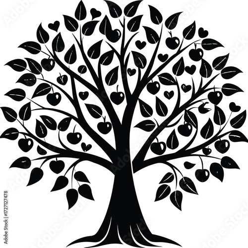 Vibrant orange tropical fruits hang abundantly from a lush green tree under a bright blue sky on a brilliantly sunny day, showcasing a bountiful harvest and the natural beauty of healthy produce
