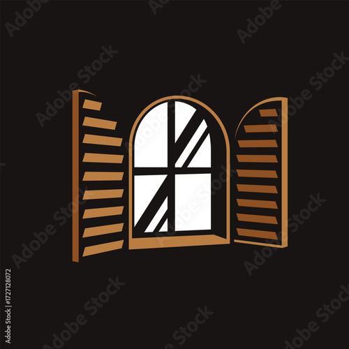 windows abstract logo modern style