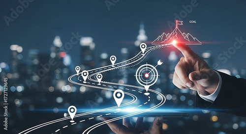 Visualizing Digital Strategy Route to Achieving Business Goals and Objectives