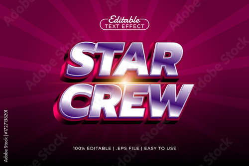 star crew editable text effect