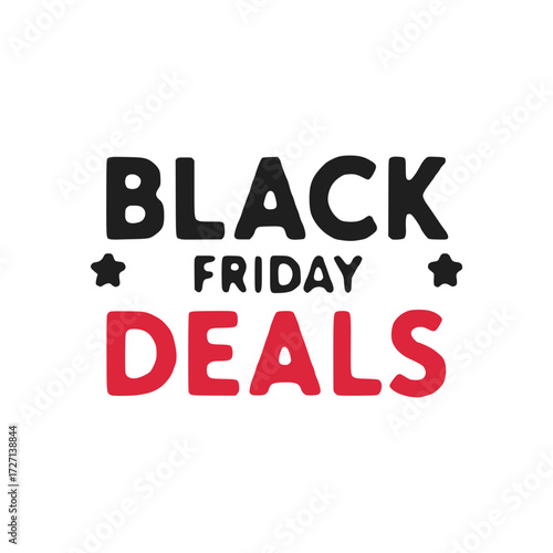 Black friday sale lettering design