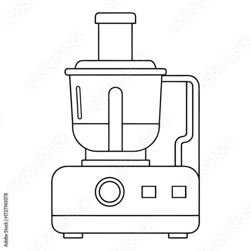Outline icon of a food processor