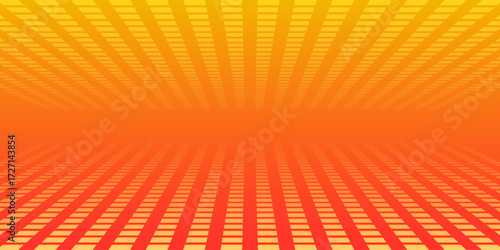Geometric vector pattern. Orange square mosaic abstract background can be used in cover design