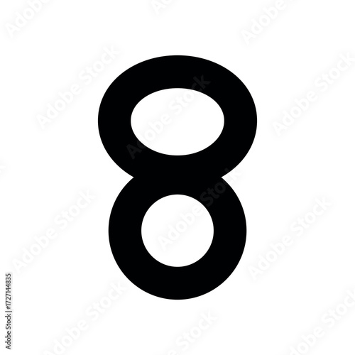 An illustration of a black icon of a newborn product on a white background