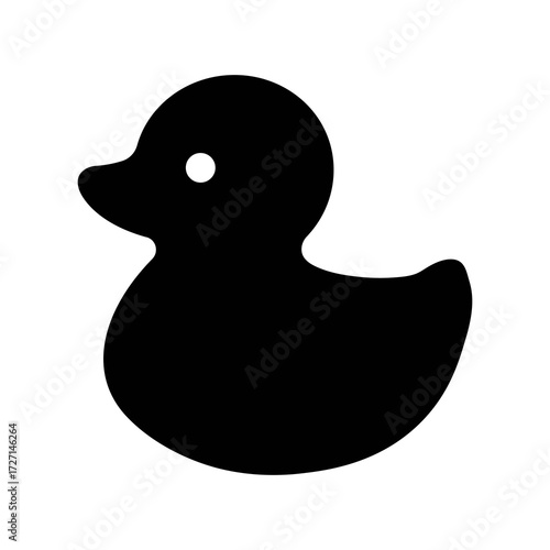 An illustration of a black icon of a newborn product on a white background