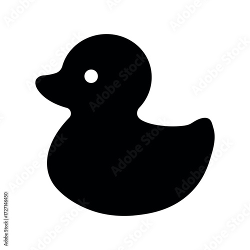 An illustration of a black icon of a newborn product on a white background