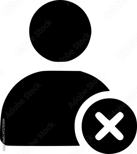 remove user vector flat icon
