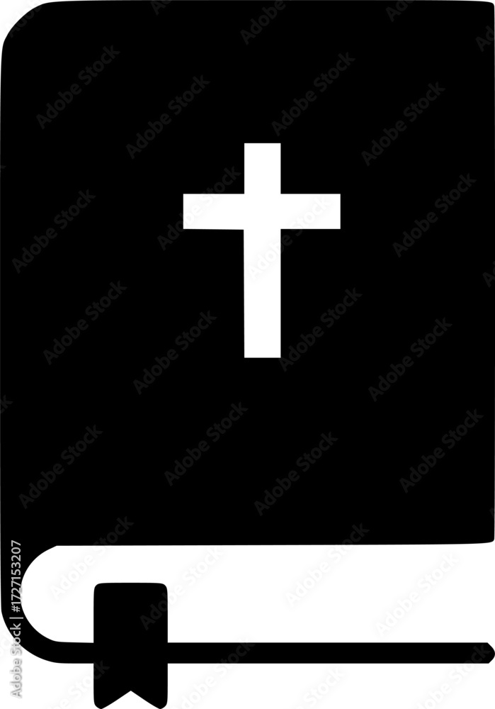Fototapeta premium bible icon flat vector icon 
