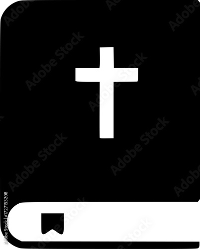 bible icon flat vector icon
