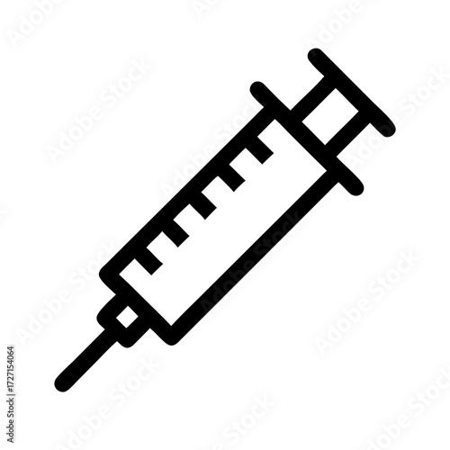 Syringe icon vector illustration isolated on white background