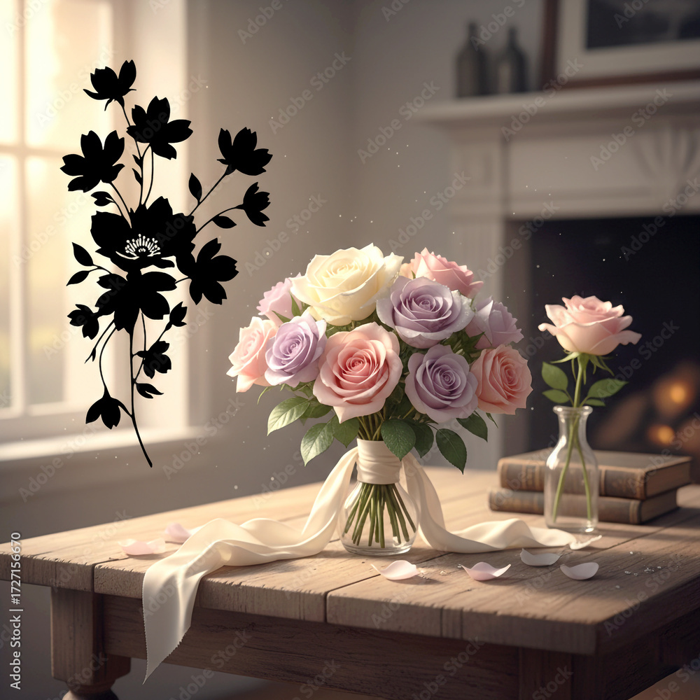 Fototapeta premium bouquet of roses