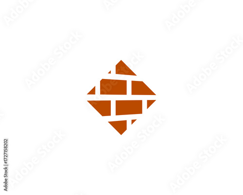 brick logo vector design
