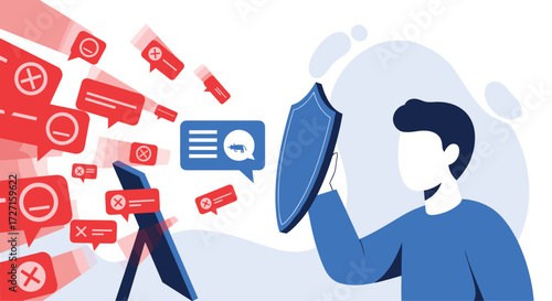 Digital Security Protection Against Online Threats and Cyber Attacks.