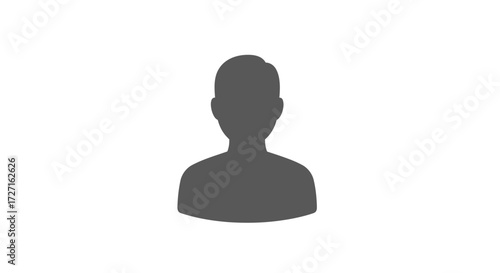 Person icon avatar profile user silhouette for social media or interface