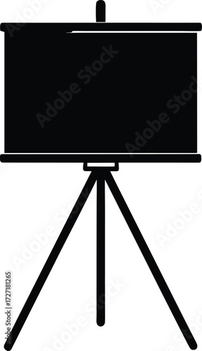  presentation board tripod on white .eps