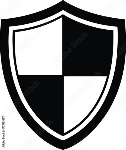 security shield symbol on white .eps Free Download security shield symbol on white .eps - GFXLoad