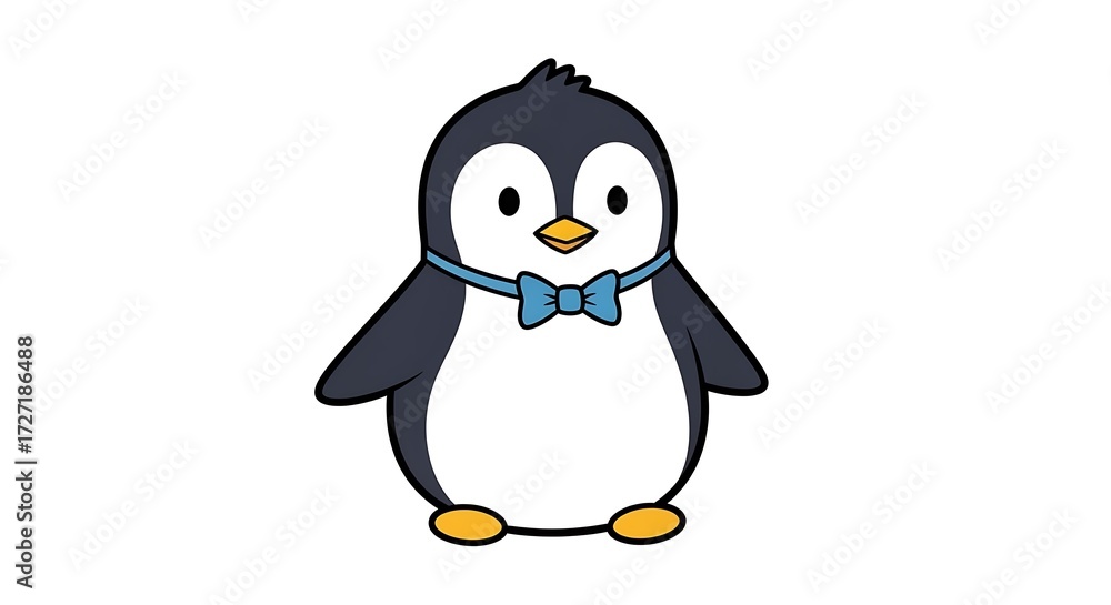 Obraz premium Cute Penguin Illustration. (1)