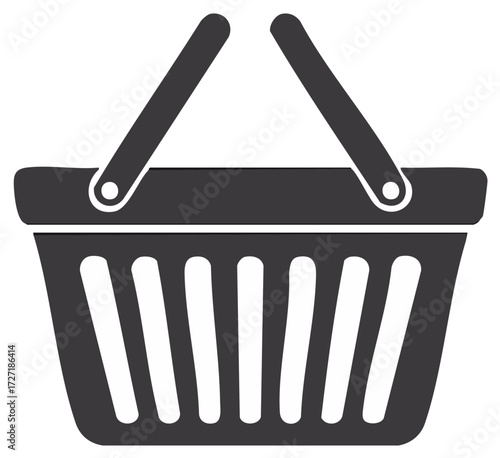 Shopping Basket Icon Grocery Store Supermarket Retail Shopping Cart