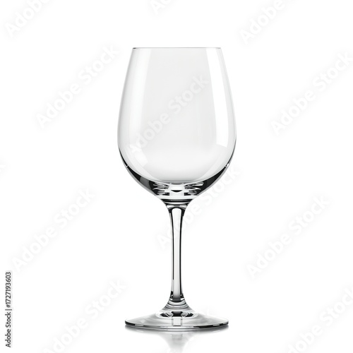 empty glass isolated on white