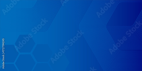 Abstract Hexagon Blue Tech Finance Fintech Background Abstract Pixel Pattern. Abstract Business Tech Simple Art Modern Abstract