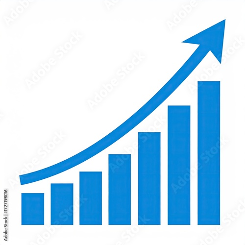 Blue graph showing upward trend Free Download Blue graph showing upward trend - GFXLoad