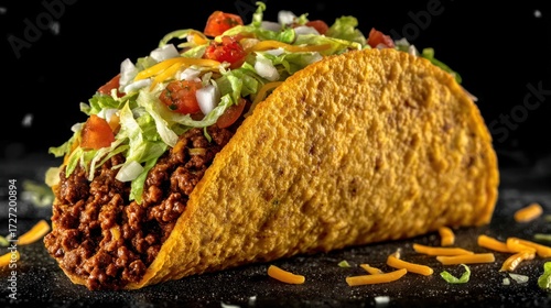 Delicious beef taco