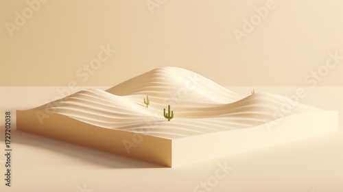 Desert landscape minimalist design