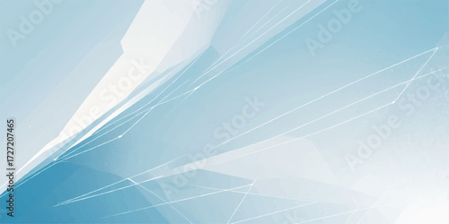 An abstract blue background with light lines and a smooth wave pattern for a modern technology design illustration