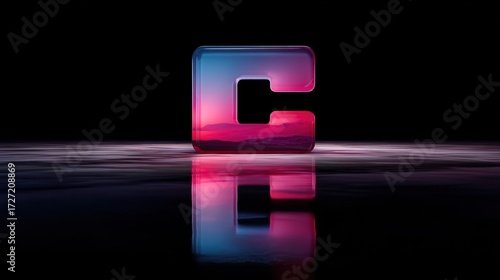 Letter c graphic design