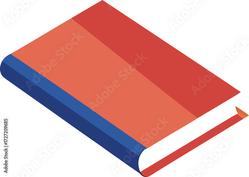 Floating hardcover book mockup vector illustration scalable eps graphic design