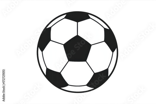 Soccer ball vector graphic for sport game concepts