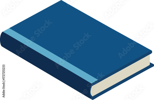 Vector hardcover book mockup isolated scalable eps illustration for graphic design projects