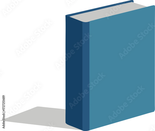 Vector hardcover book mockup standing upright scalable illustration eps format