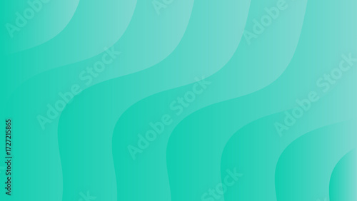 Abstract modern background featuring smooth wavy lines in a gradient blend of blue and green tones. Motion and depth with soft curved waves flowing composition. futuristic and dynamic feel tech