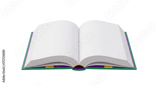 Isolated open book, ready for your text or design, perfect for illustration or design projects