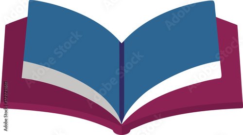 Open book mockup vector illustration scalable eps graphic for education and literature