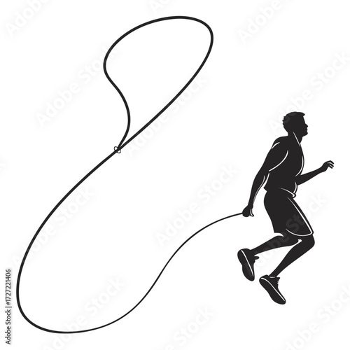 vector illustration of a snowboarder