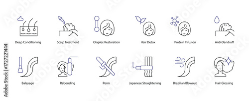 Advanced Hair Treatment and Styling Icons