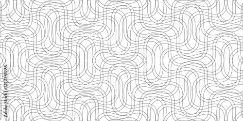 White background random wave line abstract pattern design